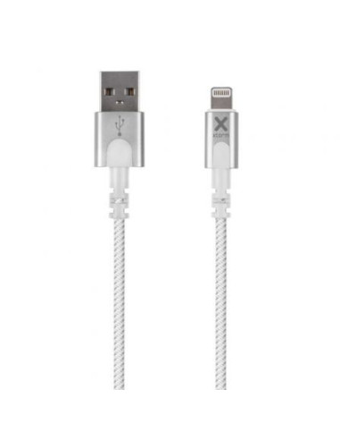 Cable usb 2.0 lightning xtorm cx2010/ usb macho - lightning macho/ hasta 12w/ 480mbps/ 1m/ blanco