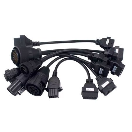 Kit 8 Cables OBD para Camiones – Diagnóstico Profesional