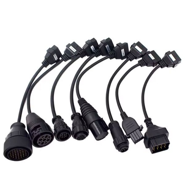 Kit 8 Cables OBD para Camiones – Diagnóstico Profesional