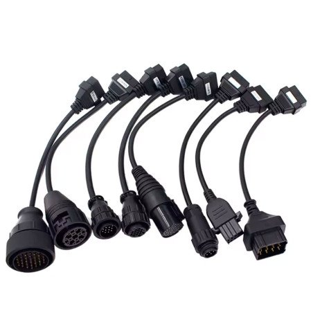 Kit 8 Cables OBD para Camiones – Diagnóstico Profesional
