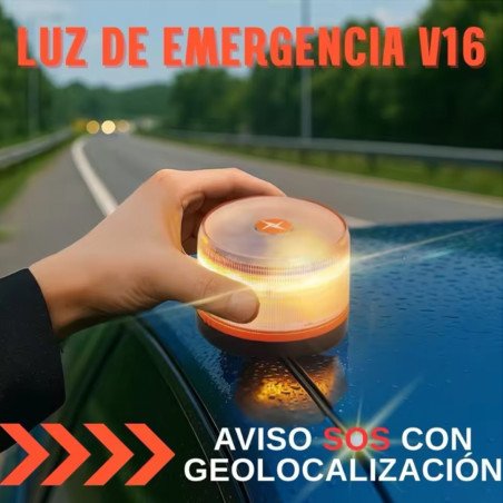 Baliza V16 Homologada con GPS DGT 3.0 – Luz de Emergencia