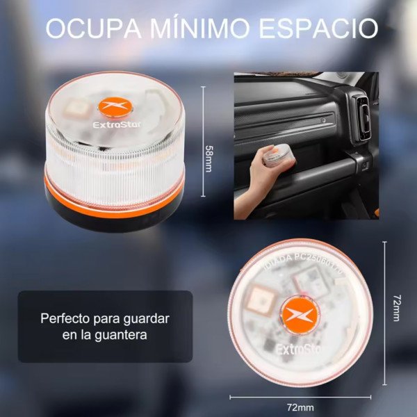 Baliza V16 Homologada con GPS DGT 3.0 – Luz de Emergencia