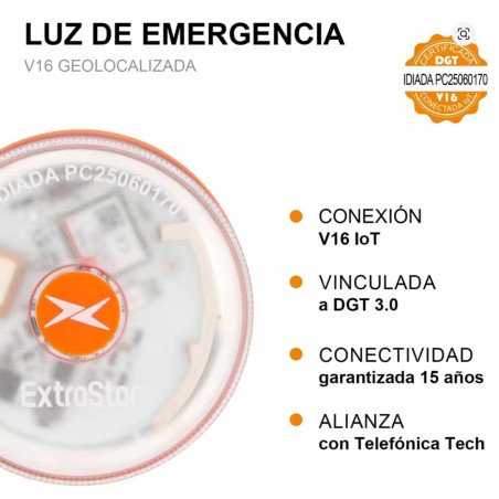Baliza V16 Homologada con GPS DGT 3.0 – Luz de Emergencia